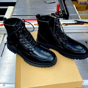 Steve Madden combat boots.